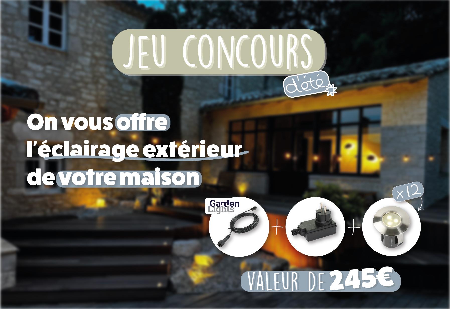 Jeu concours luminaires extérieurs